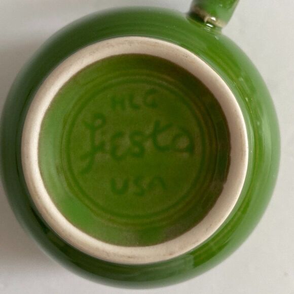 Fiestaware HLC Retired Color Shamrock Cup and Saucer - Picture 3 of 10